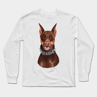 Animal dog bp doberman domestic cute pet Long Sleeve T-Shirt